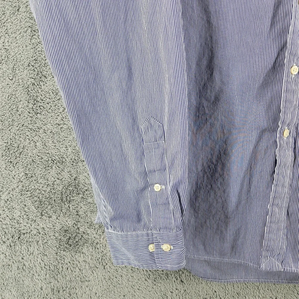 Polo Ralph Lauren‎ Shirt Mens XXL Purple Stripe Custom Button Down Red Pony Logo